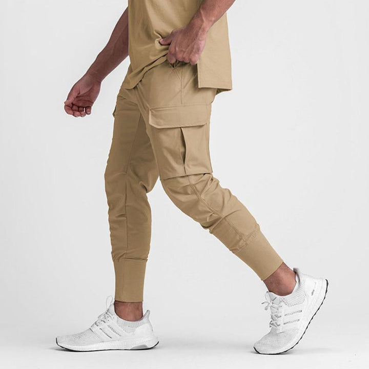 Herren Jogginghose Cargo Stil | Elastischer Bund Mit Taschen