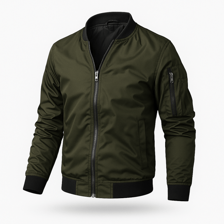 Bomberjacke Herren | Leicht Mit Reißverschluss