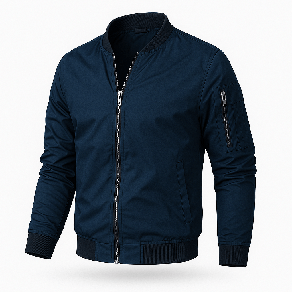 Bomberjacke Herren | Leicht Mit Reißverschluss