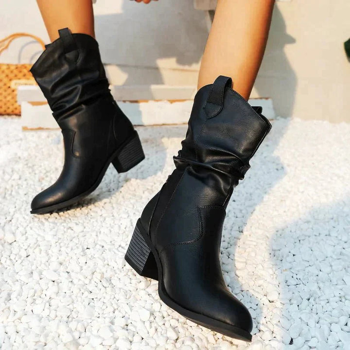 Damen Winter Stiefel | Kurz mit Absatz