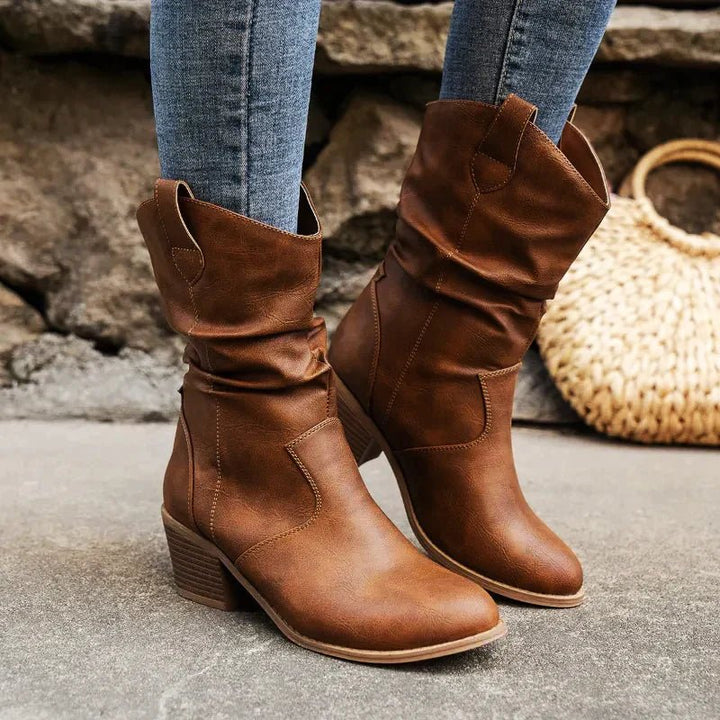 Damen Winter Stiefel | Kurz mit Absatz