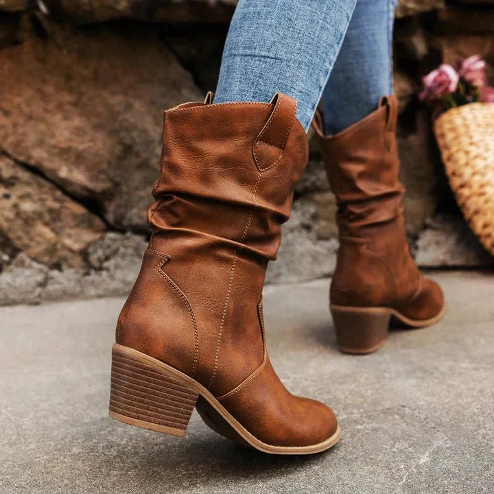 Damen Winter Stiefel | Kurz mit Absatz