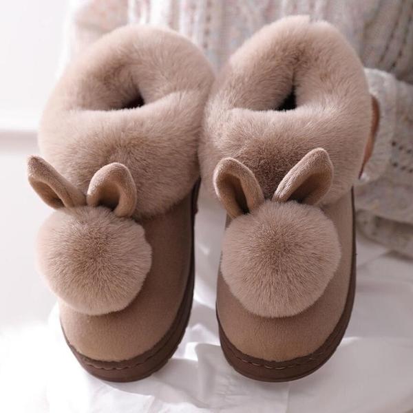 Hausschuhe Damen Kaninchenoptik | Warm & Verspielt