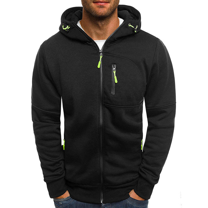Sportliche Herren Strickjacke Mit Kapuze | Reißverschluss & Taschen