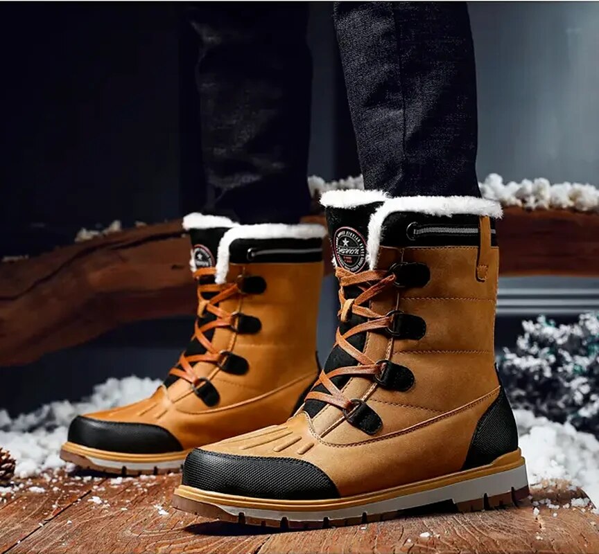 Winterschuhe Herren | Mittelhohe Schnürstiefel
