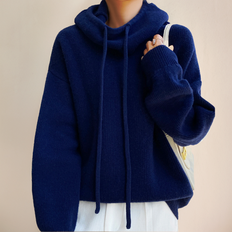 Pullover Damen Rollkragen Mit Kordelzug | Weich & Warm