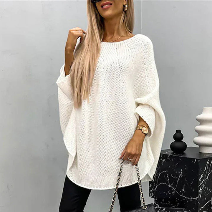 Grobstrickpullover Damen | Langer Ärmel Mit Bootsausschnitt